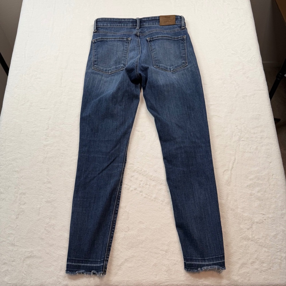 Lucky Brand‎ Ava Skinny Jeans Womens 2/26 Blue Good Raw Released Hem Mid Rise - Picture 8 of 12